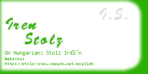 iren stolz business card